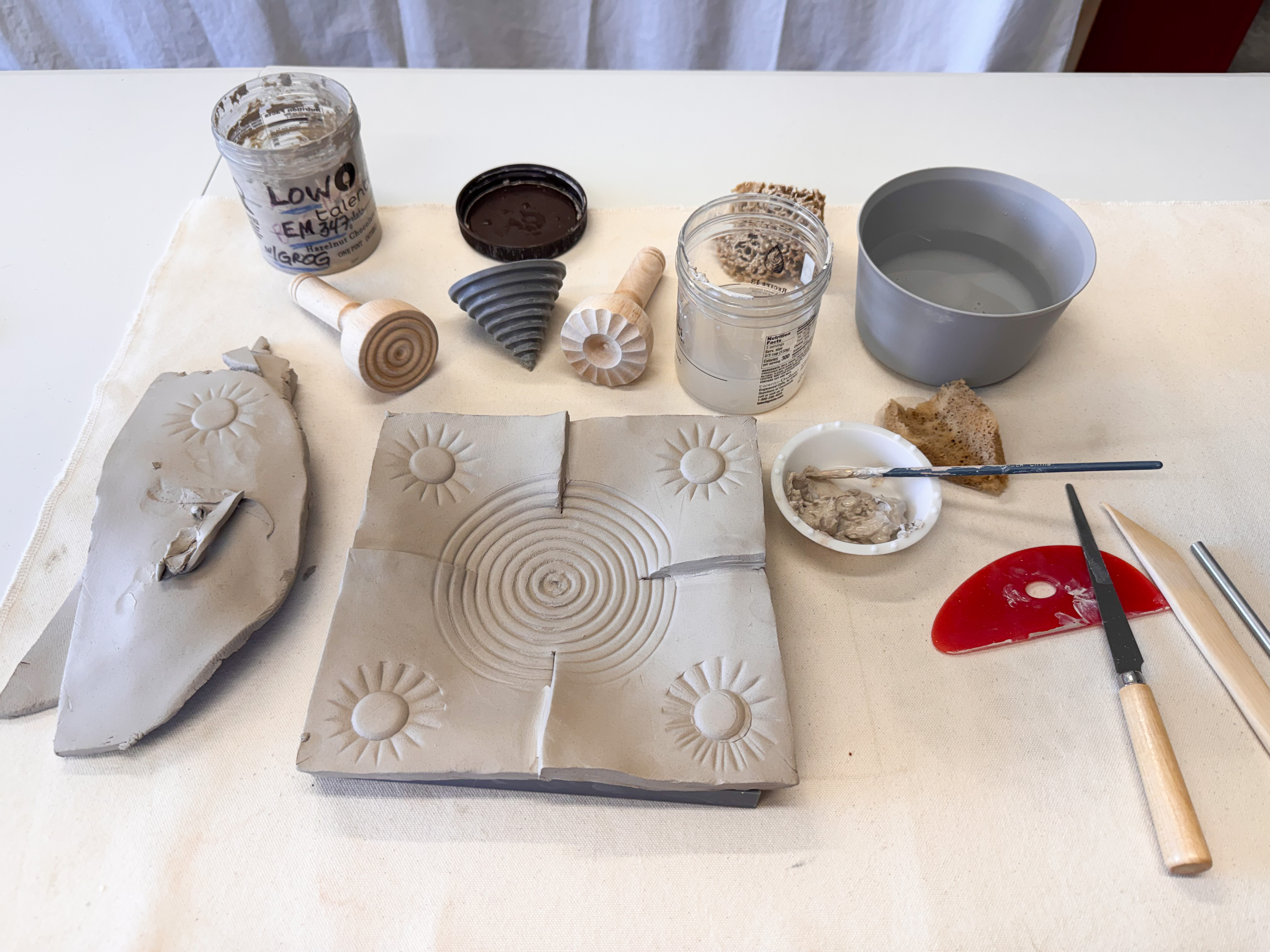 Hand-built ceramic sun dish